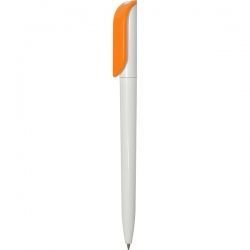PR307-1 Ручка с поворотным механизмом бело-оранжевая