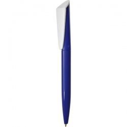 F01-Camellia Ручка с поворотным механизмом бело-синяя 4