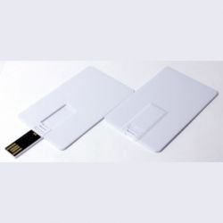 VF-801С флешка в виде кредитной карточки Белый пластик 16GB