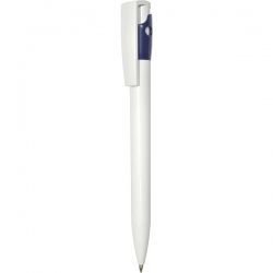 PR021 Ручка автоматическая бело-синяя