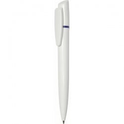PR013 Ручка с поворотным механизмом бело-синяя