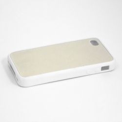 Чехол для Iphone 4/4S, для сублимации резиновый (белый)