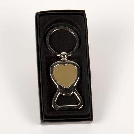 Брелок для ключей в виде сердца с открывашкой